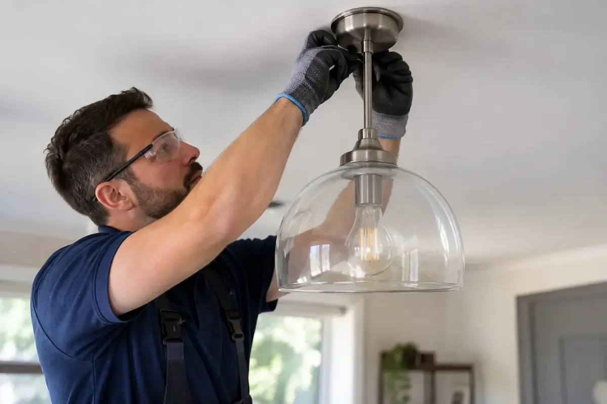 Ceiling Light Installation carried out by a professional electrician
