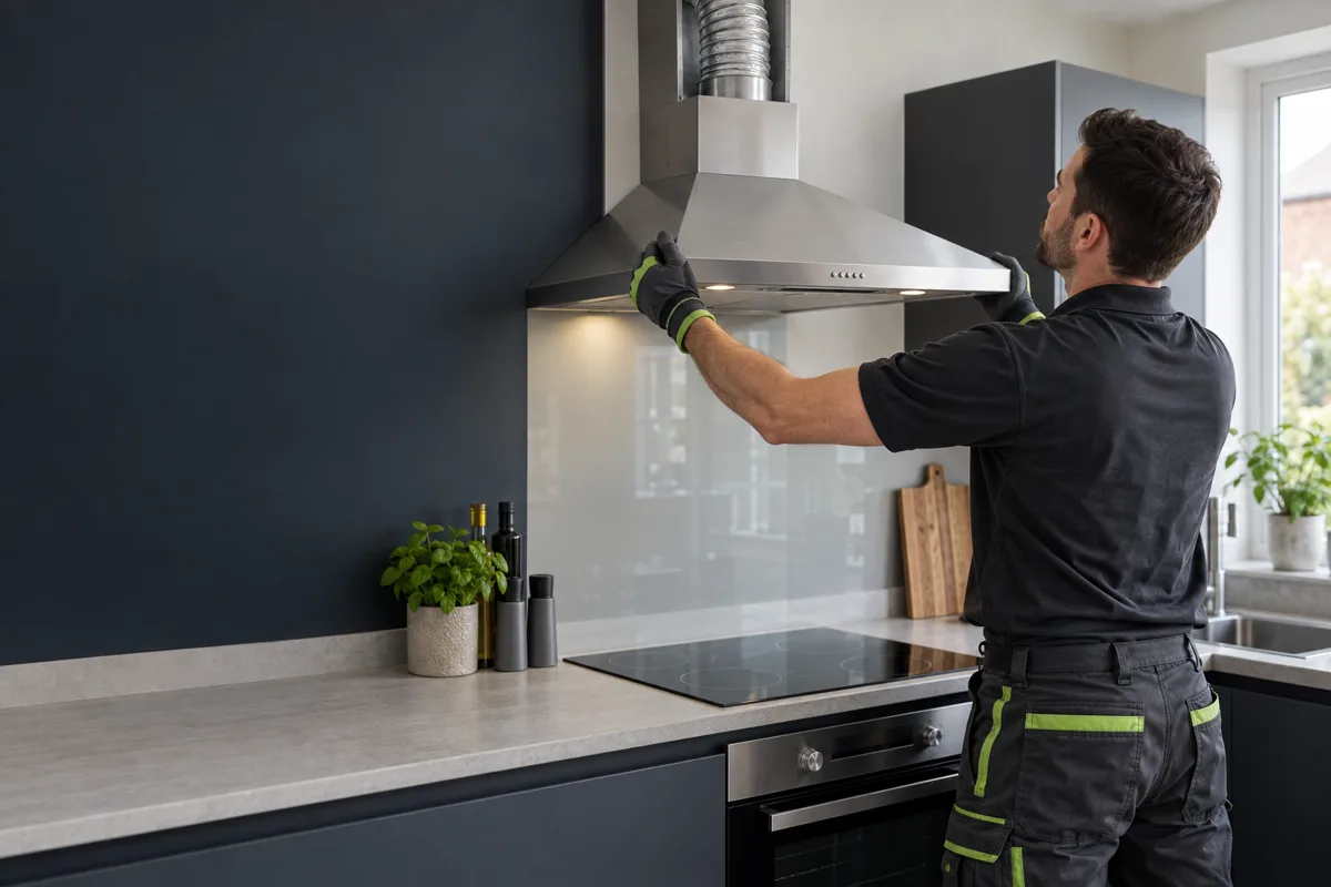 Extractor Hood Installation carried out by a professional appliance installer